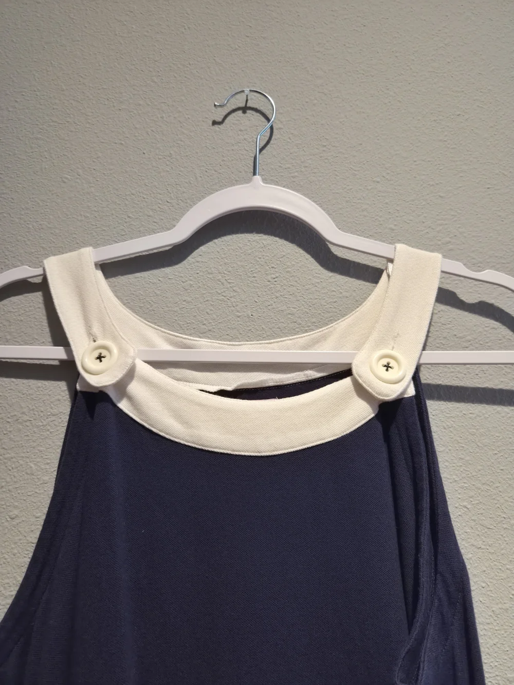 Lilly Pulitzer Navy Dress with Cream Trim and Pink Label - Picture 2 of 4